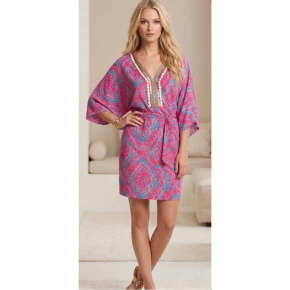 Lilly Pulitzer Dresses & Skirts - Lilly Pulitzer Wilda Dress Snorkel Blue Reef Madness